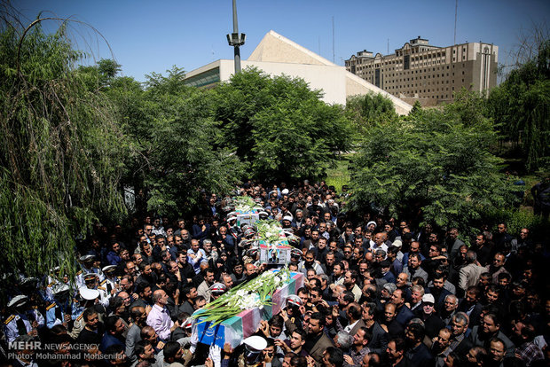تشییع شهدای حادثه تروریستی مجلس شورای اسلامی