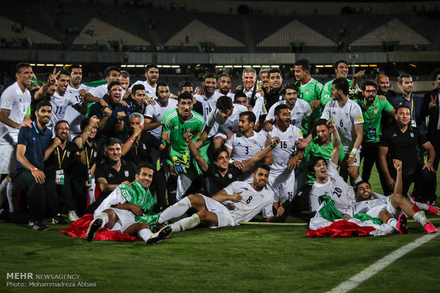 تیم ملی فوتبال ایران بدون شکست به عنوان سومین تیم جهان راهی جام جهانی روسیه شد. ایران با اسپانیا، پرتغال و مراکش همگروه شده است.