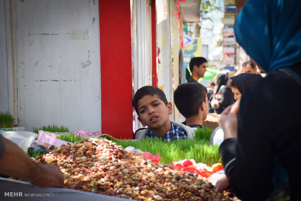 اجواء سوق ومدينة كركان الإيرانية عشية عيد النيروز