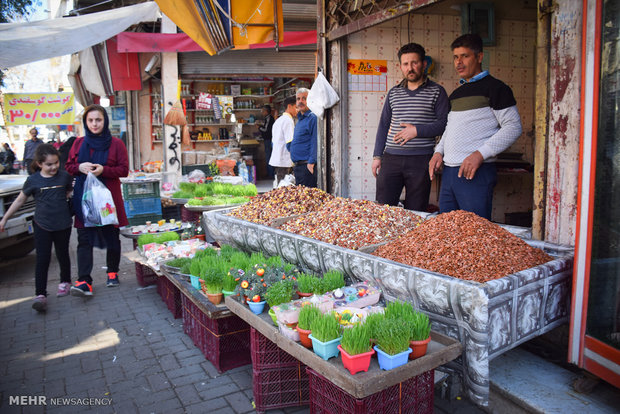 اجواء سوق ومدينة كركان الإيرانية عشية عيد النيروز