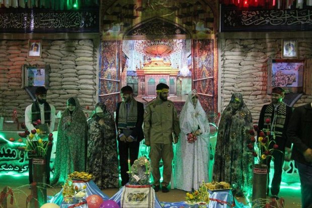 ازدواج به سبک سادگی/ عروسی در اردوگاه شهدا