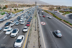 ترافیک نیمه سنگین در ورودی و خروجی های تهران