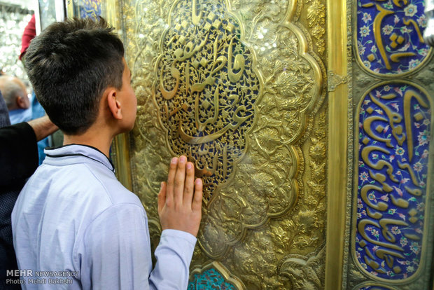 تحویل سال در حرم مطهر حضرت معصومه(س)
