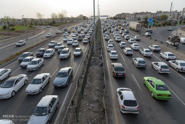 تردد ۲۸ میلیون خودرو از محورهای مواصلاتی البرز