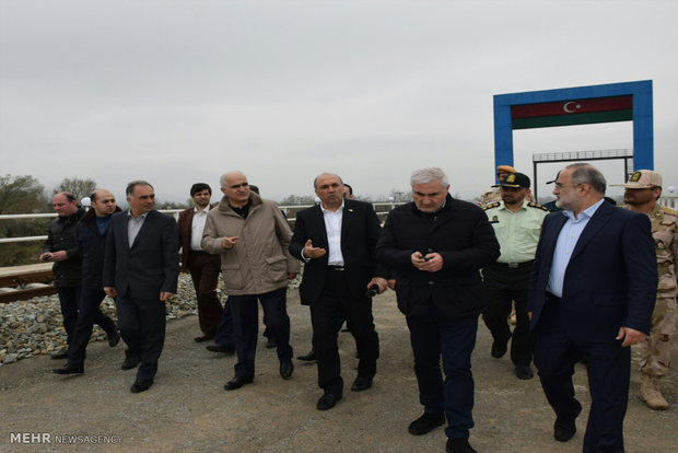 بازدید وزیر اقتصاد و صنعت جمهوری آذربایجان از راه آهن آستارا