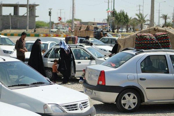 استقبال گردشگران و مسافران نوروزی از کمپ سنتی شهر «زرآباد»