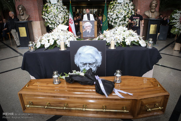 مراسم تشییع داریوش شایگان