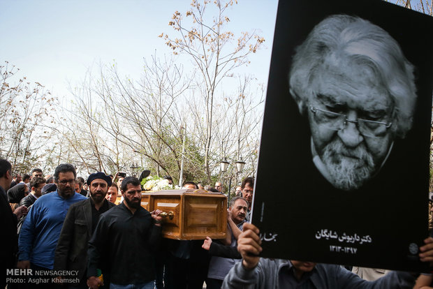 مراسم تشییع داریوش شایگان