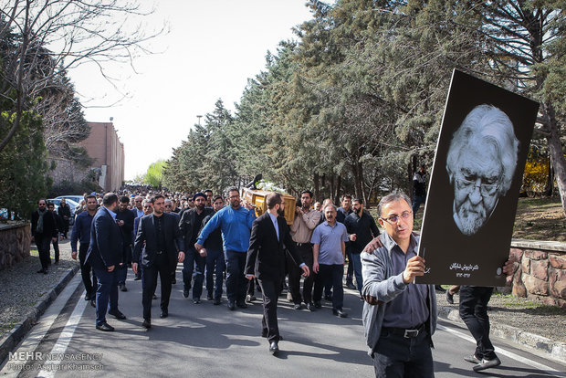 مراسم تشییع داریوش شایگان