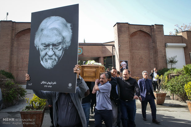 مراسم تشییع داریوش شایگان