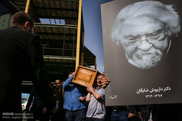 مراسم تشییع داریوش شایگان