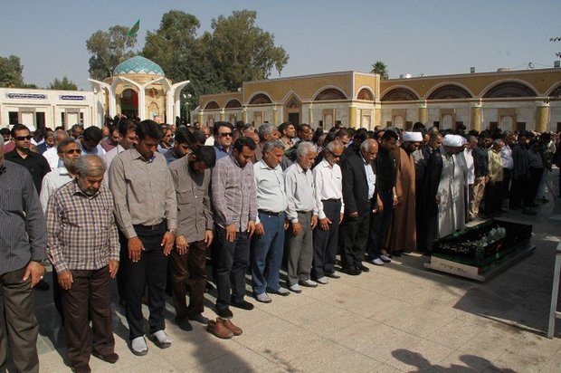 پیکر جانباز و آزاده «محمد جواد حمیدی فرد» تشییع شد