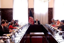 دیدار سران دولت افغانستان با هئیتی از کنگره آمریکا