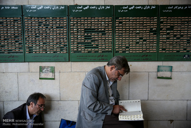 آخرین روز اعتکاف در مسجد دانشگاه تهران