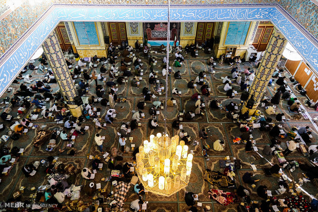 مسجد مقدس جمکران میں اعتکاف کی معنوی عبادت کے روح پرور مناظر