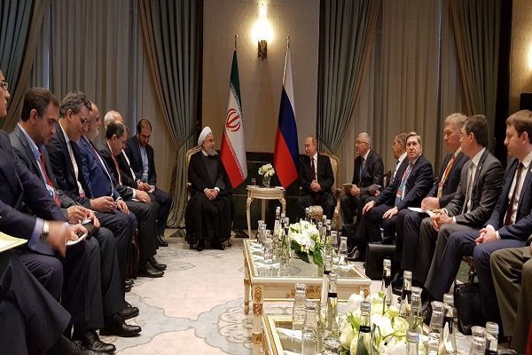 انقرہ میں صدر روحانی اور صدر پوتین کی ملاقات