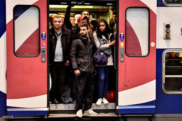 اعتصاب کارکنان بخش ریلی فرانسه‎