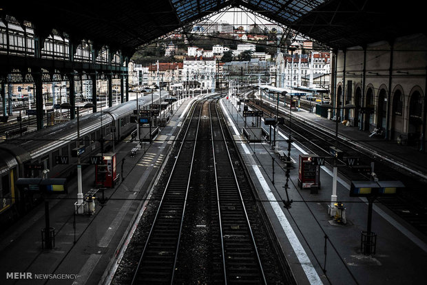 اعتصاب کارکنان بخش ریلی فرانسه‎