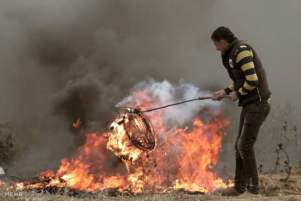 Gazze'de protesto