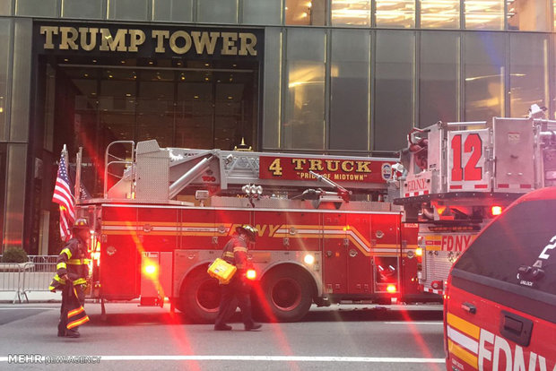 آتش سوزی در برج ترامپ‎