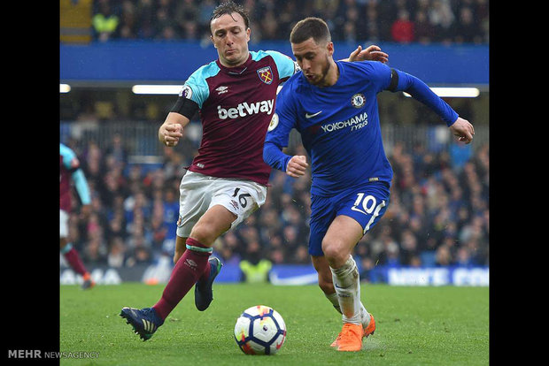 دیدار تیم های فوتبال چلسی و وستهم‎