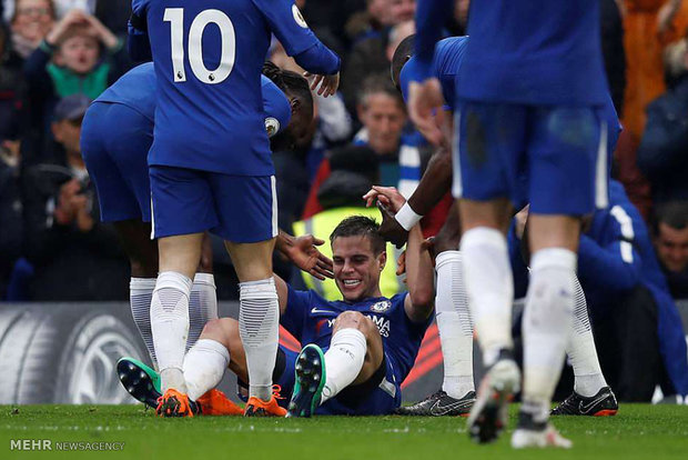 دیدار تیم های فوتبال چلسی و وستهم‎