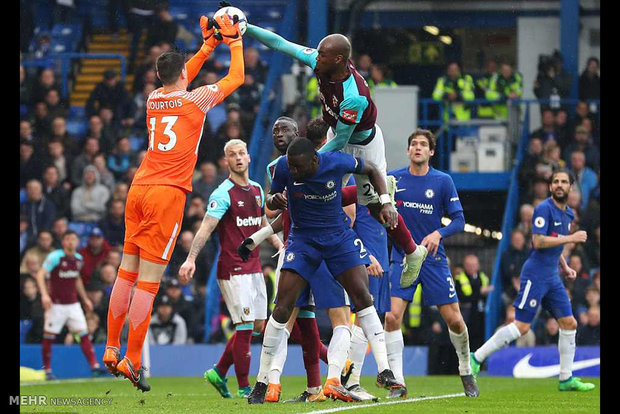 دیدار تیم های فوتبال چلسی و وستهم‎