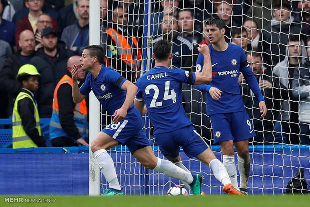 دیدار تیم های فوتبال چلسی و وستهم‎