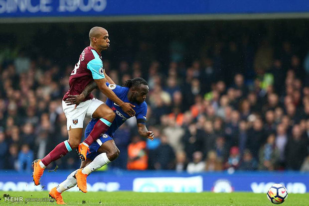 دیدار تیم های فوتبال چلسی و وستهم‎