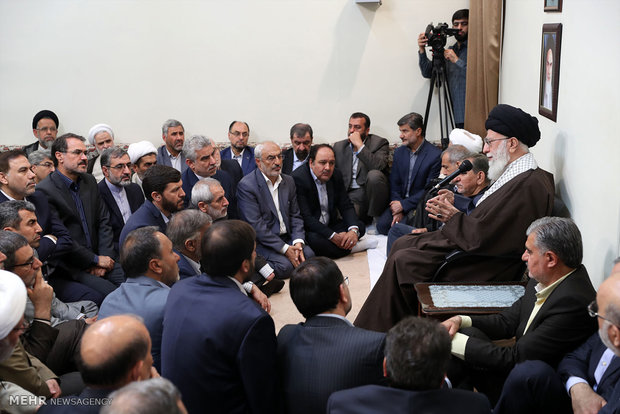 دیدار نوروزی جمعی از مسئولان کشور با رهبرانقلاب اسلامی