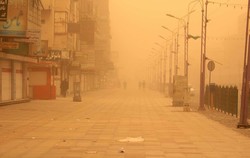 Sand and dust storm in the southwestern city of Ahwaz
