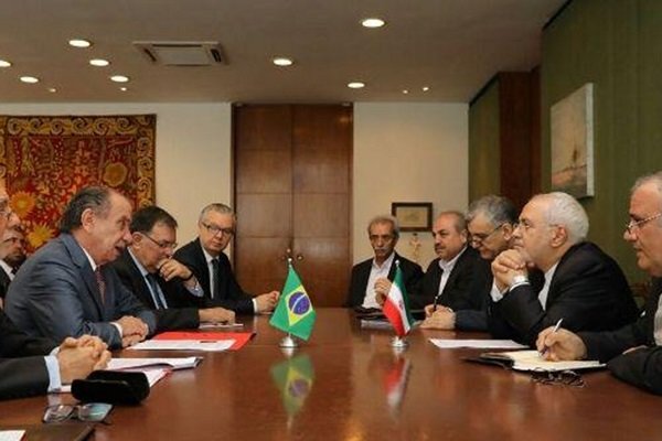 ایران اور برازیل کے وزراء خارجہ کی  باہمی ملاقات اور گفتگو