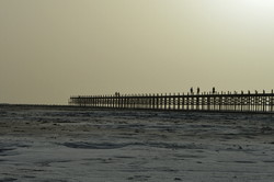 A view of Sharaf Khaneh port, in Lake Urmia/ Photo by Mohammad Ali Haqshenas/ Tehran Times