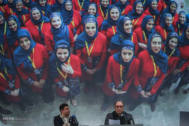 نشست خبری رضا میرکریمی دبیر سی و ششمین جشنواره بین المللی فیلم فجر