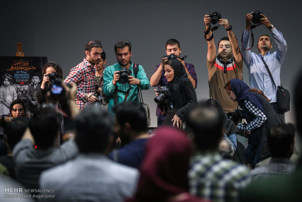 نشست خبری رضا میرکریمی دبیر سی و ششمین جشنواره بین المللی فیلم فجر