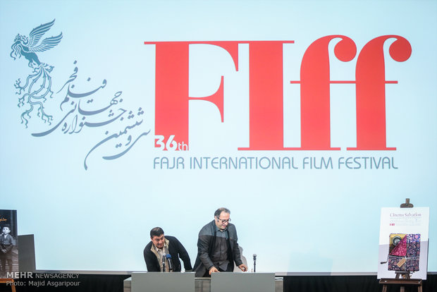 نشست خبری رضا میرکریمی دبیر سی و ششمین جشنواره بین المللی فیلم فجر