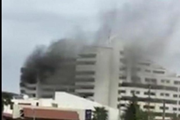 یک نفر در حادثه آتش سوزی هتل بانک مرکزی نوشهر جان باخت