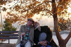 Masud Keramati (L) and Esmaeil Mehrabi act in a scene from “Temporary License”.