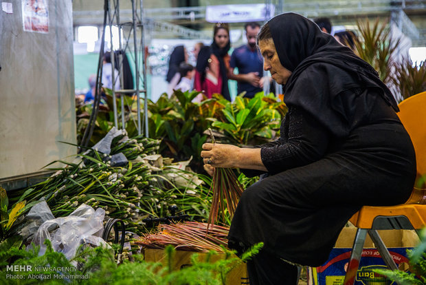 Flowers exhibition in Yazd