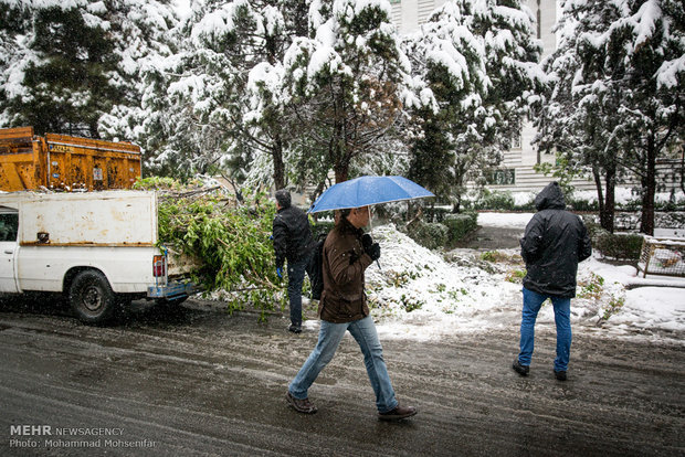 April snow in Karaj