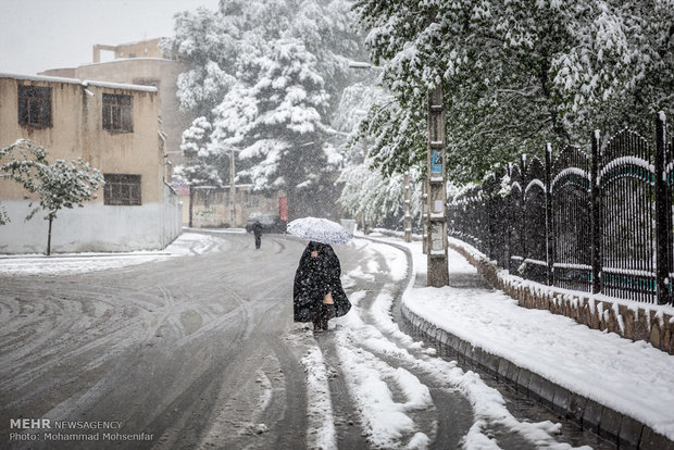 April snow in Karaj