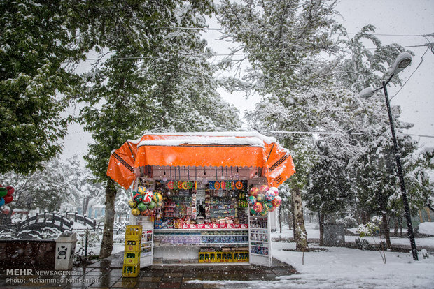 April snow in Karaj