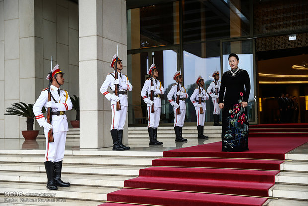 دیدار علی لاریجانی با رئیس مجلس ویتنام 