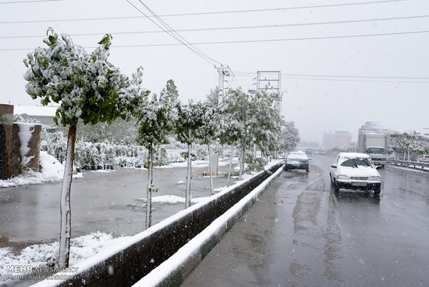 April snow in Karaj