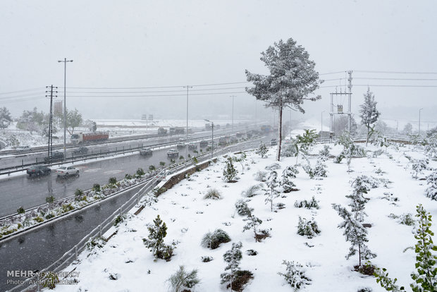 April snow in Karaj