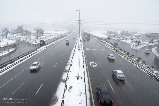 April snow in Karaj