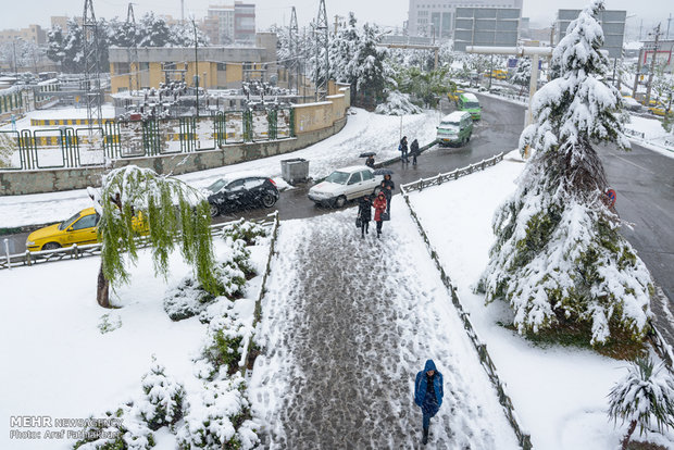 April snow in Karaj