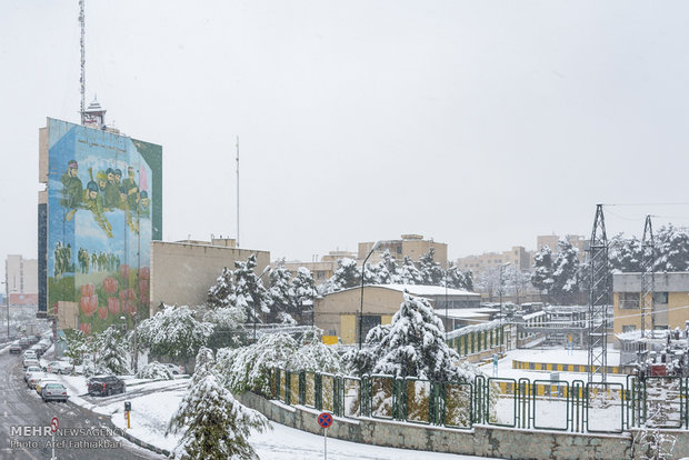 April snow in Karaj