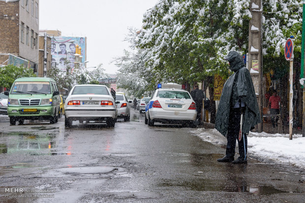 April snow in Karaj