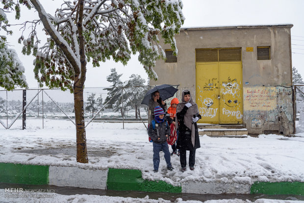 April snow in Karaj